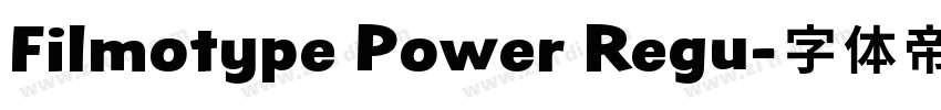 Filmotype Power Regu字体转换